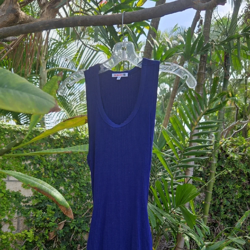 Sundry Ribbed Racerback Tank Dress - Picture 3 of 9
